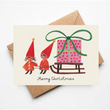 Daria Solak - Elves & Sledge Christmas card | Scout & Co