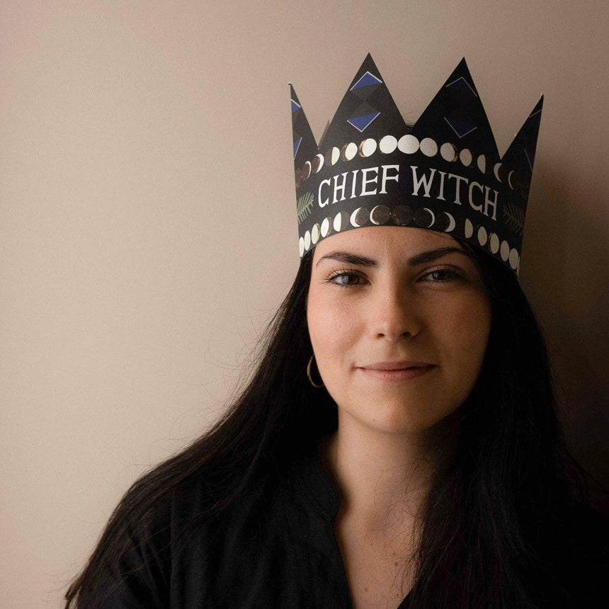 Hadley - Chief Witch party hat card | Scout & Co