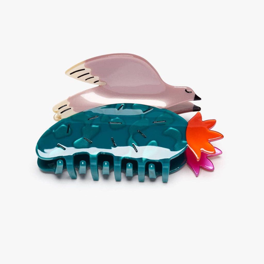 Winona Irene - Saguaro Desert Cactus Dove hair claw | Scout & Co