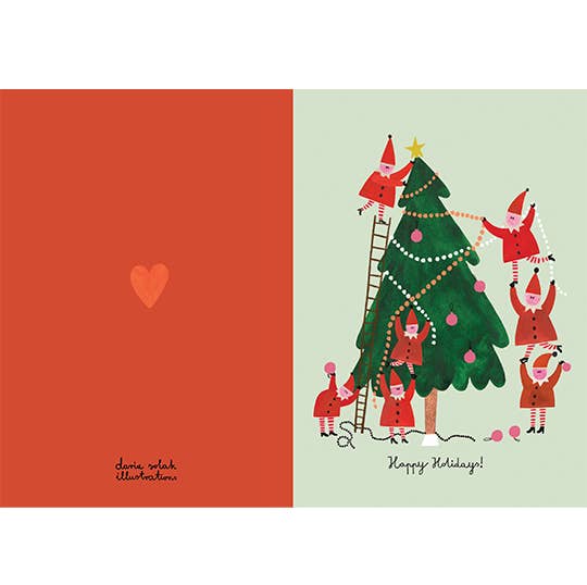 Daria Solak - Little Helpers Christmas card | Scout & Co