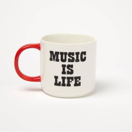 Magpie x Peanuts - Snoopy 'Music is Life' Vinyl mug | Scout & Co