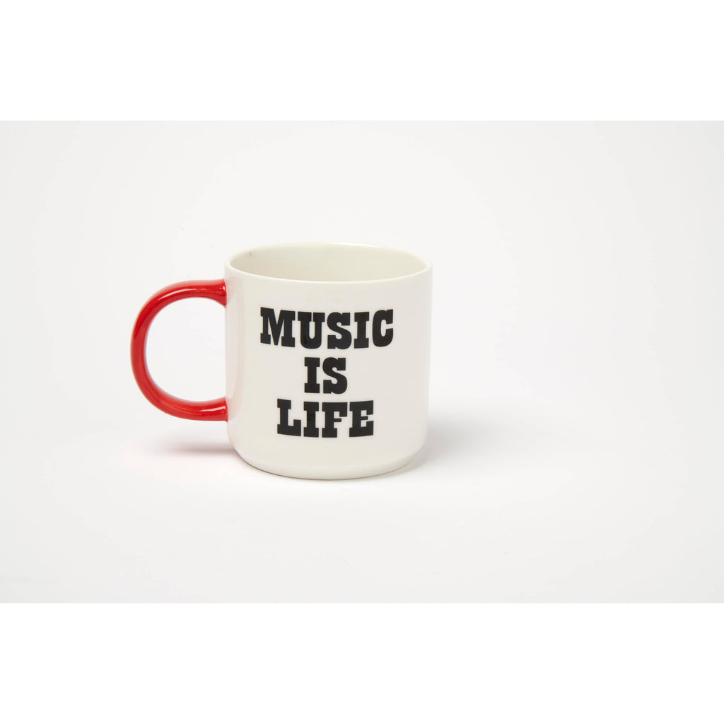 Magpie x Peanuts - Snoopy 'Music is Life' Vinyl mug | Scout & Co