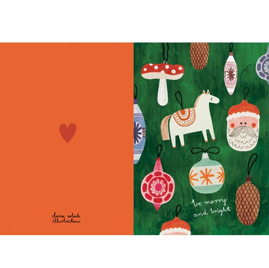 Daria Solak - Christmas ornaments card | Scout & Co