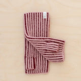 TBCo - Cashmere & Merino Wrist Warmers - Burgundy Two-Tone | Scout & Co