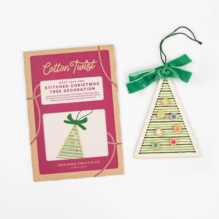 Cotton Twist - Make Your Own Stitched Christmas Tree Decoration kit | Scout & Co
