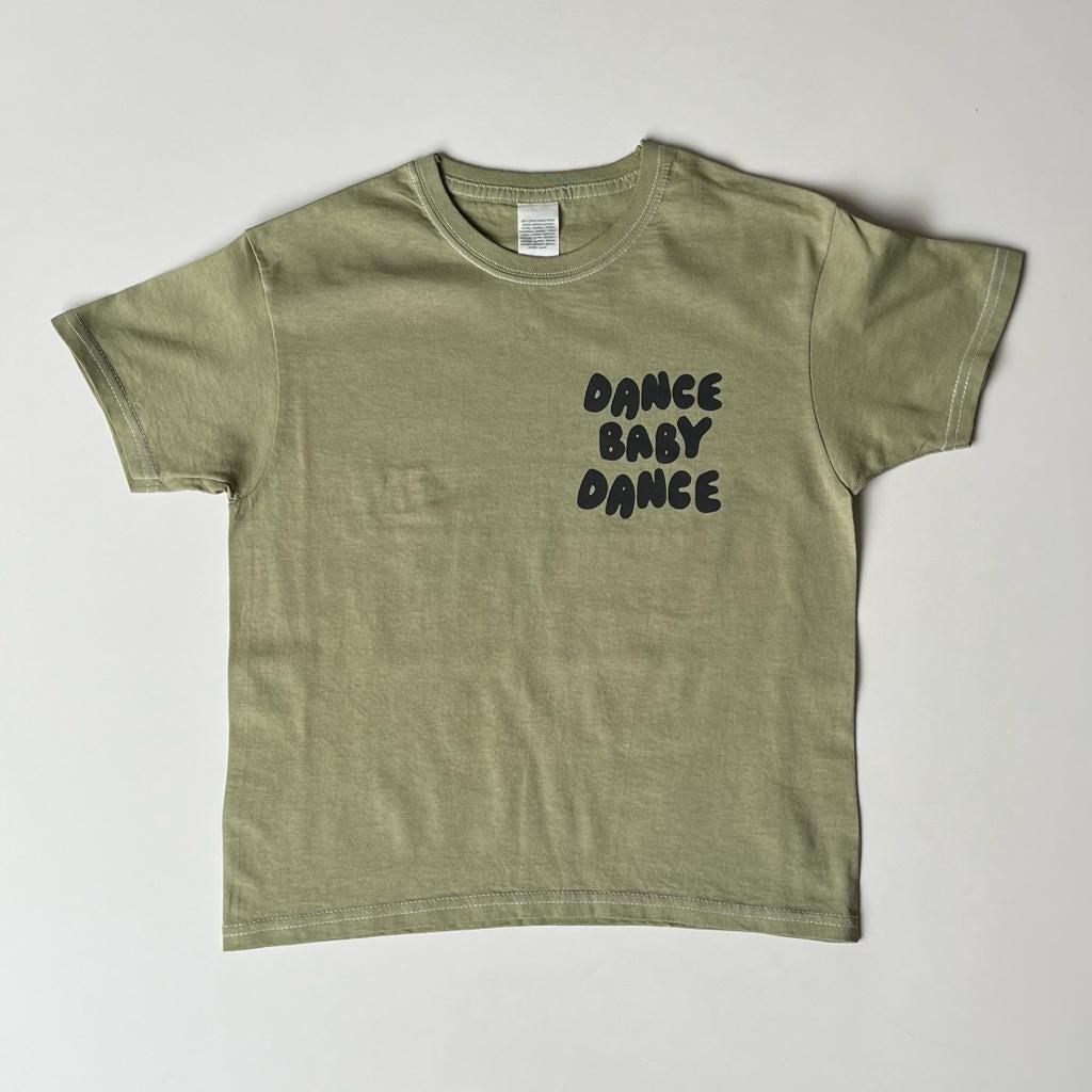 Young Double x Scout & Co exclusive - Dance Baby Dance T-shirt - Moss | Scout & Co