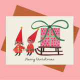 Daria Solak - Elves & Sledge Christmas card | Scout & Co