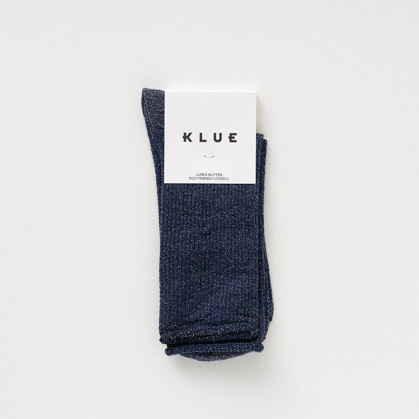 Klue - Glitter Lurex socks - Blue | Scout & Co