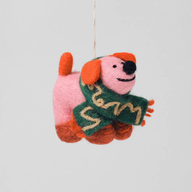 Wrap - Flip Dog hanging felt ornament | Scout & Co