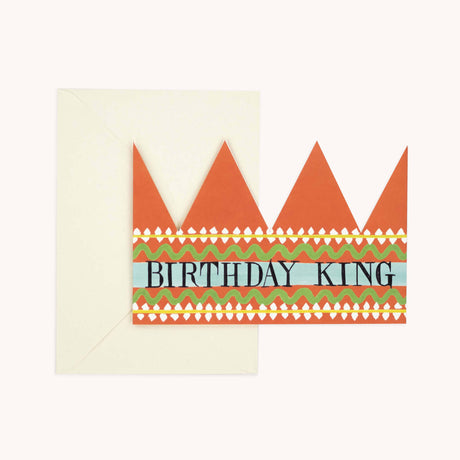 Hadley - Birthday King party hat card | Scout & Co