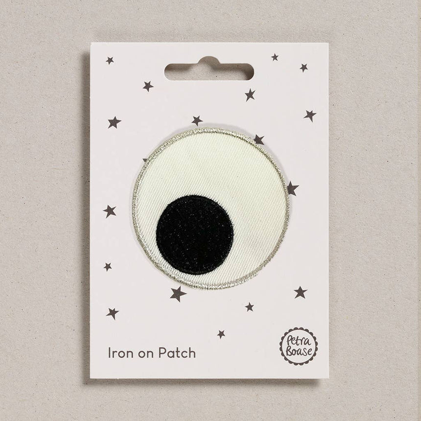 Petra Boase - Giant Googly Eye Iron-On Embroidered Patch | Scout & Co