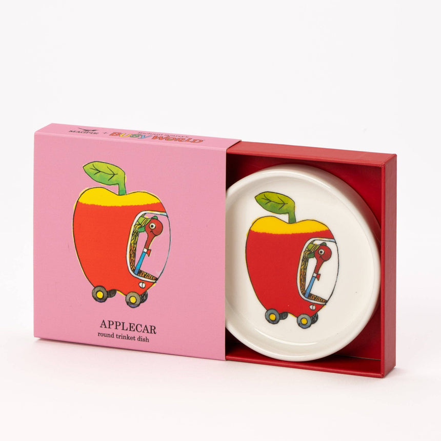 Magpie x Richard Scarry Applecar Round Trinket Dish | Scout & Co