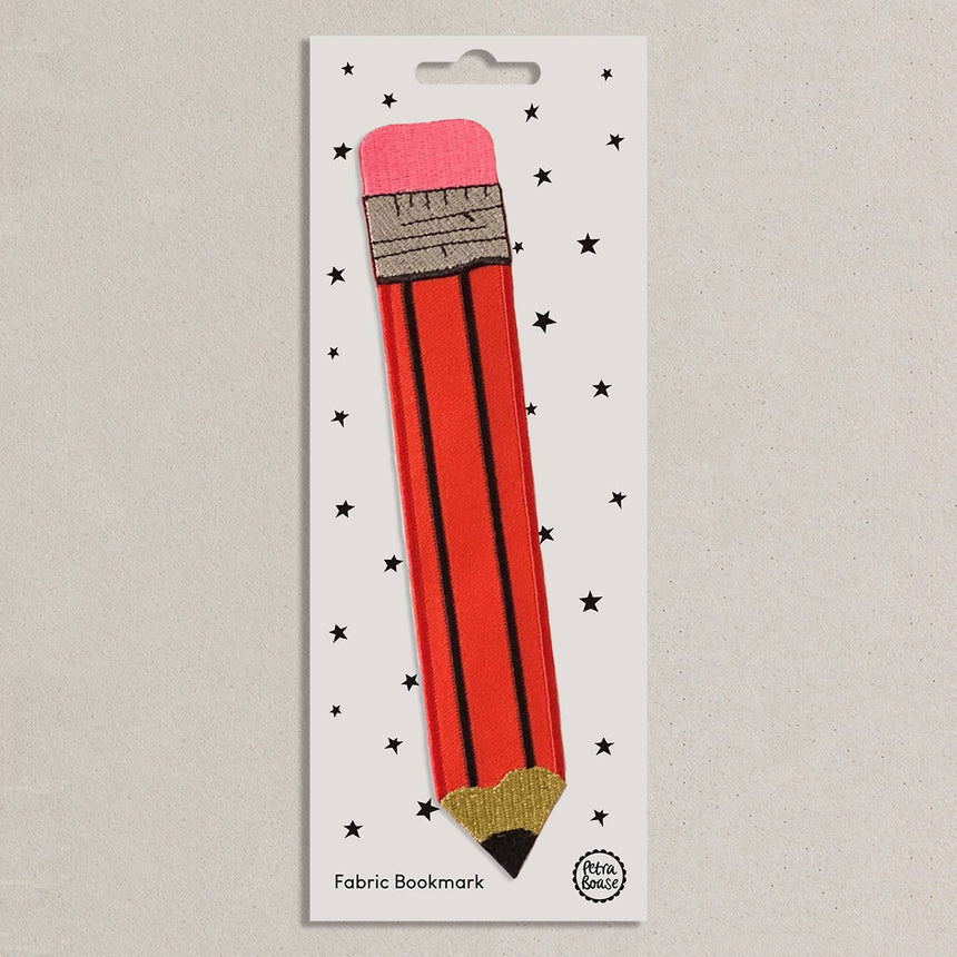 Petra Boase - Red Pencil Embroidered Bookmark | Scout & Co