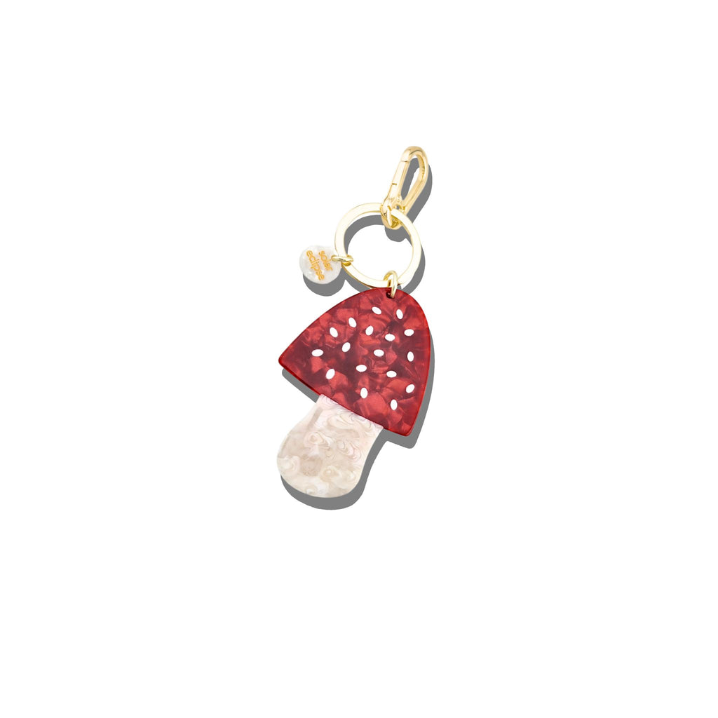 Solar Eclipse - Toadstool handpainted bag charm + key chain | Scout & Co