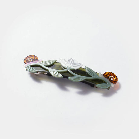Winona Irene - Broceliande Lotus Flowers & Snails hair clip | Scout & Co