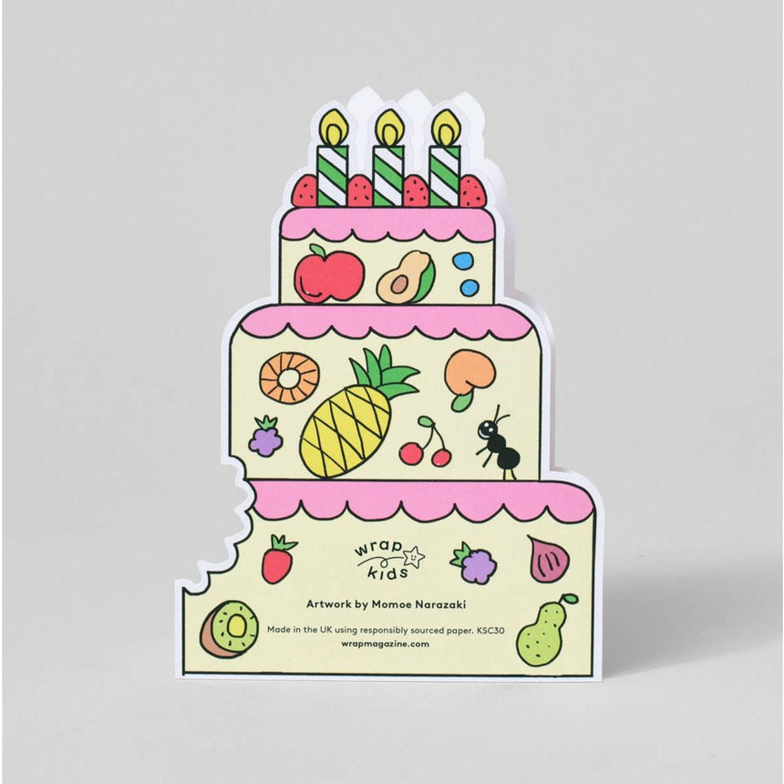 Wrap - Birthday Cake Bear shaped card | Scout & Co