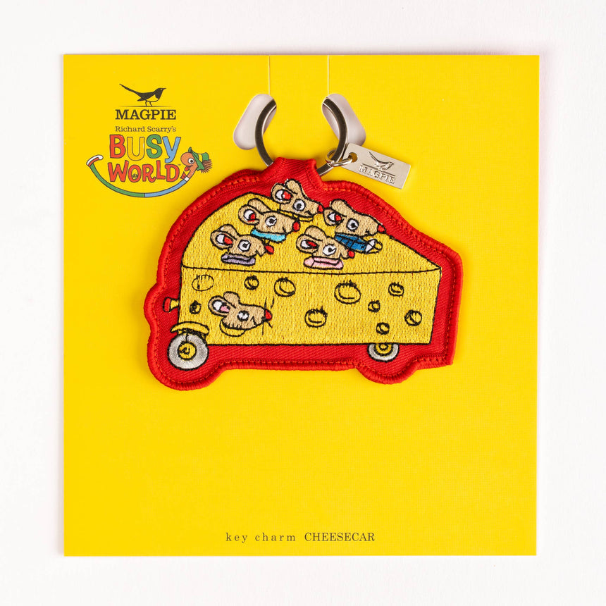 Magpie x Richard Scarry Cheesecar Key Charm | Scout & Co