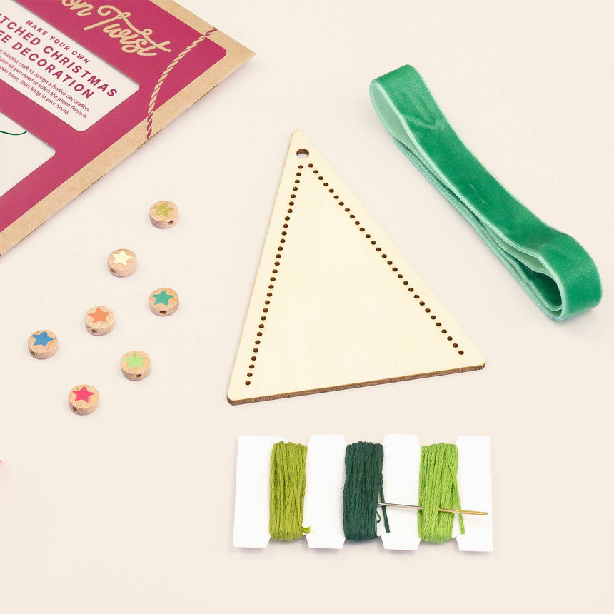 Cotton Twist - Make Your Own Stitched Christmas Tree Decoration kit | Scout & Co