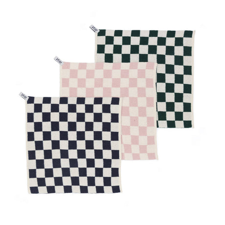 Sophie Home - Reusable Cotton Dishcloths - Check Forest