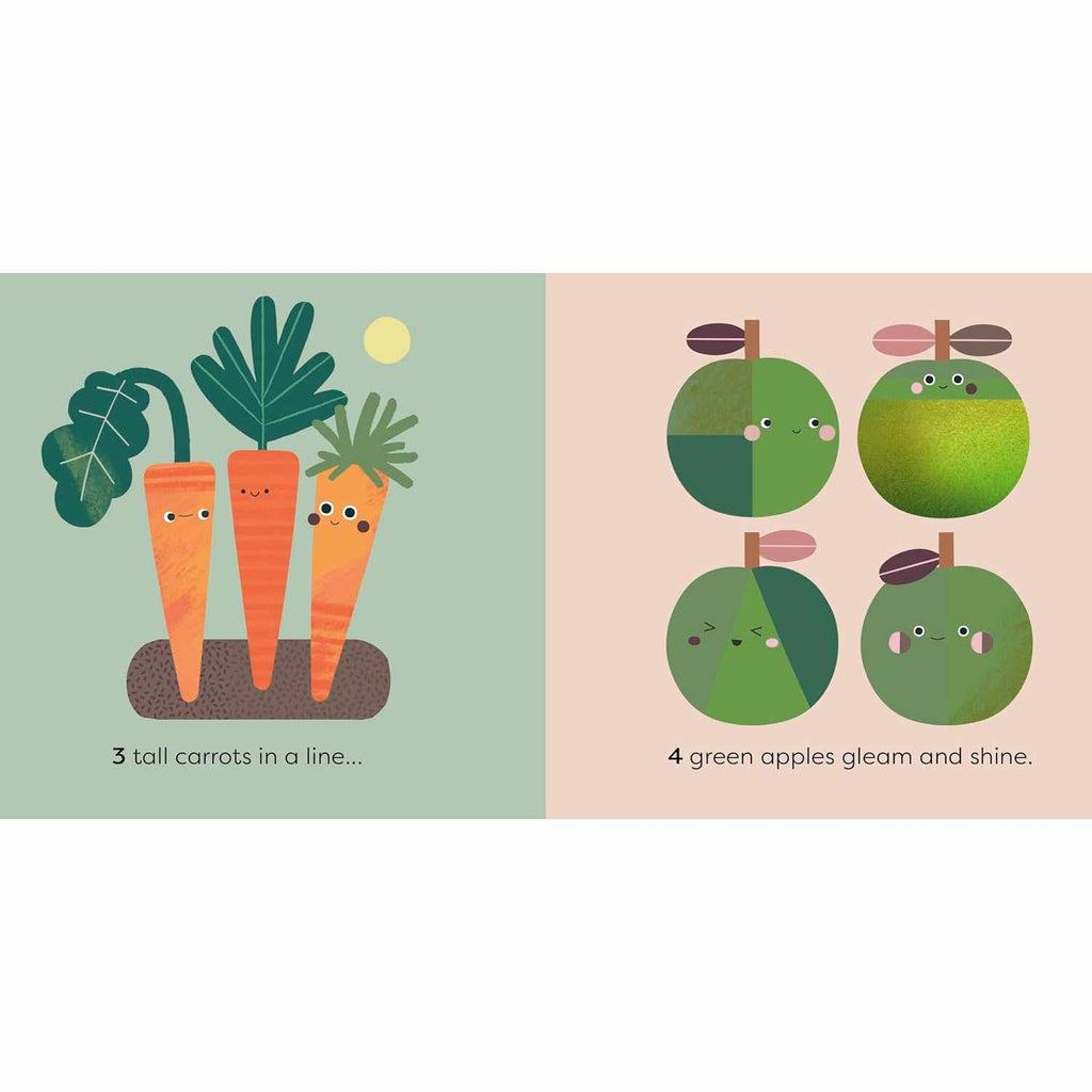 MiniTouch: Fruit & Veg - touch-and-feel first numbers board book | Scout & Co