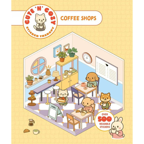 Cute 'n' Cozy Sticker Therapy: Coffee Shops - Zenny Abanales | Scout & Co