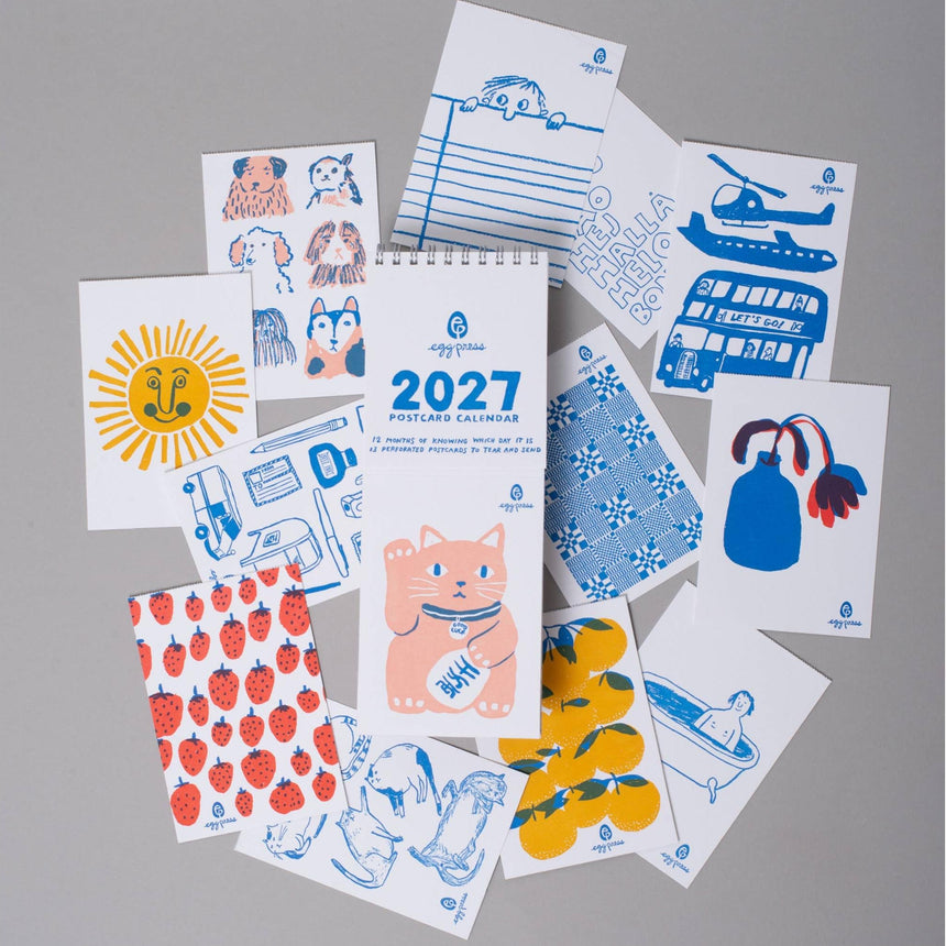 Egg Press - 2027 Tear-off postcard wall calendar | Scout & Co