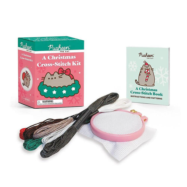 Pusheen: A Christmas Cross-Stitch Kit | Scout & Co
