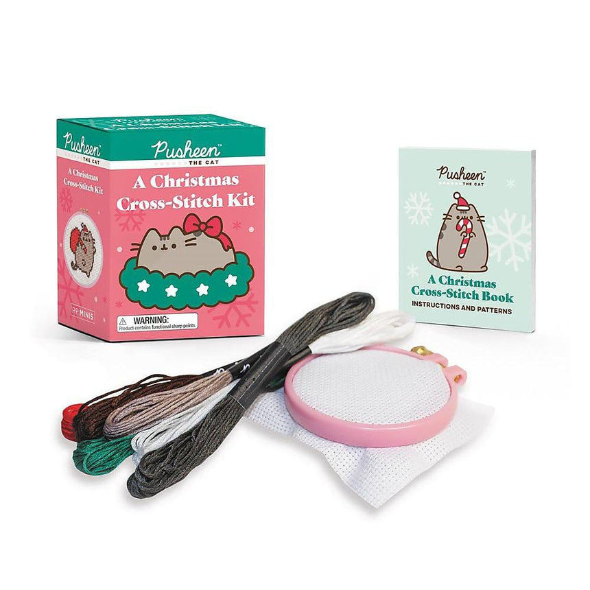 Pusheen: A Christmas Cross-Stitch Kit | Scout & Co