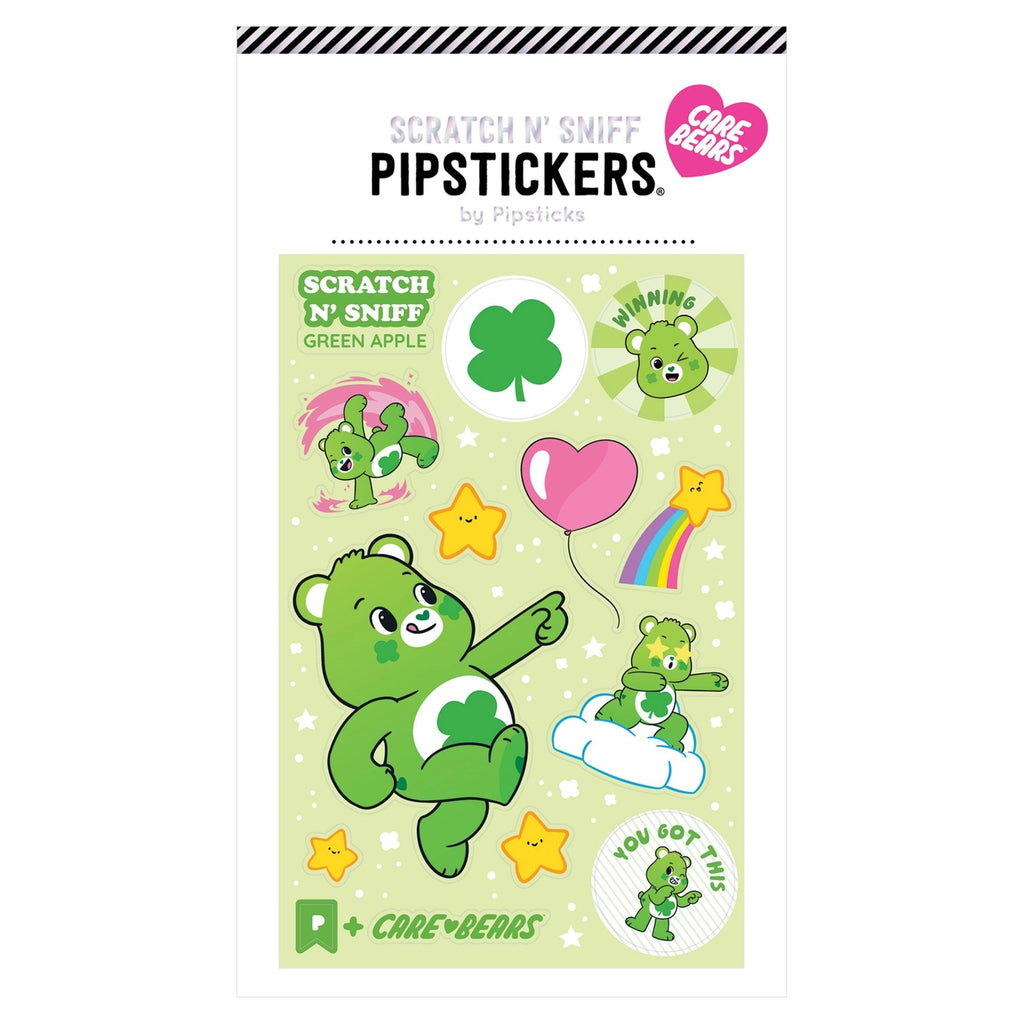 Pipsticks - Care Bears: Good Luck Bear scratch 'n' sniff sticker sheet | Scout & Co