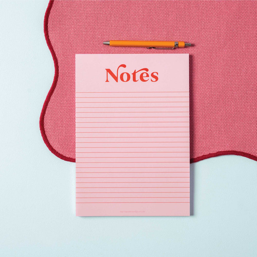 Good Tuesday - Notes A5 Pad - Pink & Red | Scout & Co