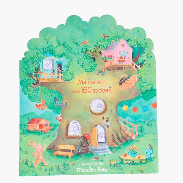 Moulin Roty - La Grande Famille colouring & sticker book | Scout & Co