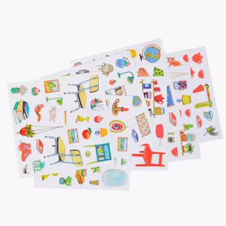 Moulin Roty - La Grande Famille colouring & sticker book | Scout & Co