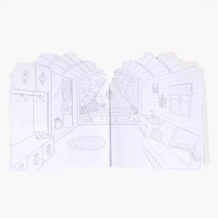 Moulin Roty - La Grande Famille colouring & sticker book | Scout & Co