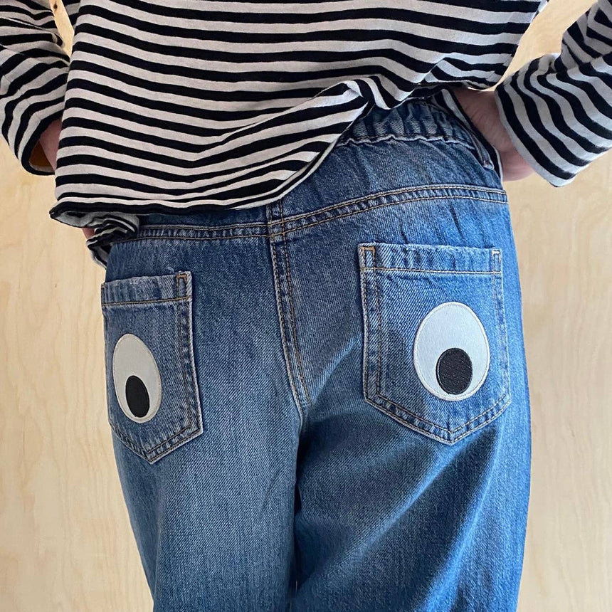 Petra Boase - Giant Googly Eye Iron-On Embroidered Patch | Scout & Co
