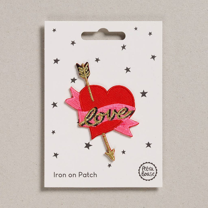 Petra Boase - Iron on Patch - Love Heart with Arrow | Scout & Co