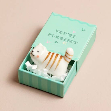 Lisa Angel - Tiny Matchbox Ceramic Token - Cat | Scout & Co