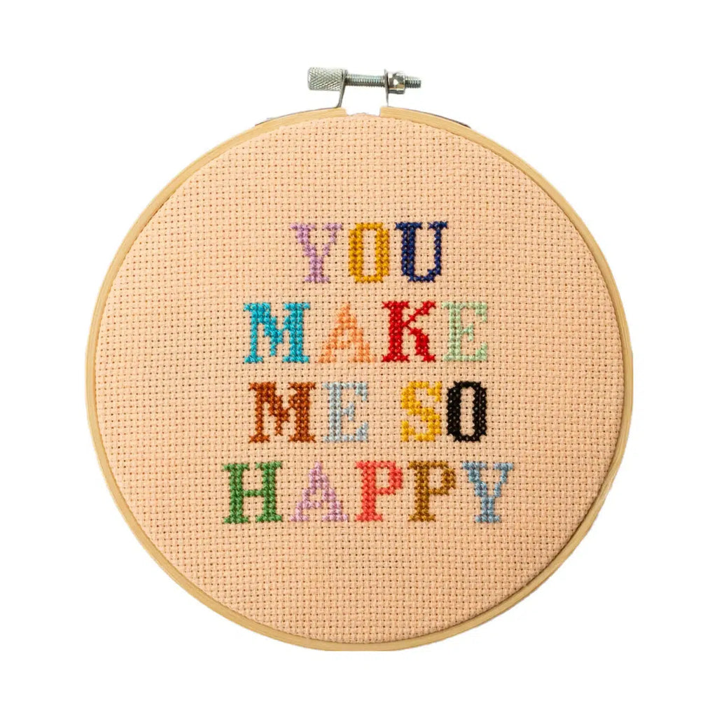 Cotton Clara - You Make Me So Happy cross-stitch kit | Scout & Co