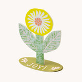 Hadley - Joy Flower stand-up card | Scout & Co