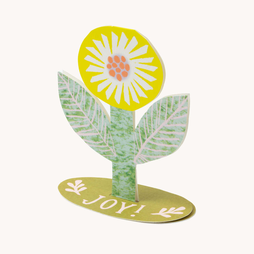 Hadley - Joy Flower stand-up card | Scout & Co