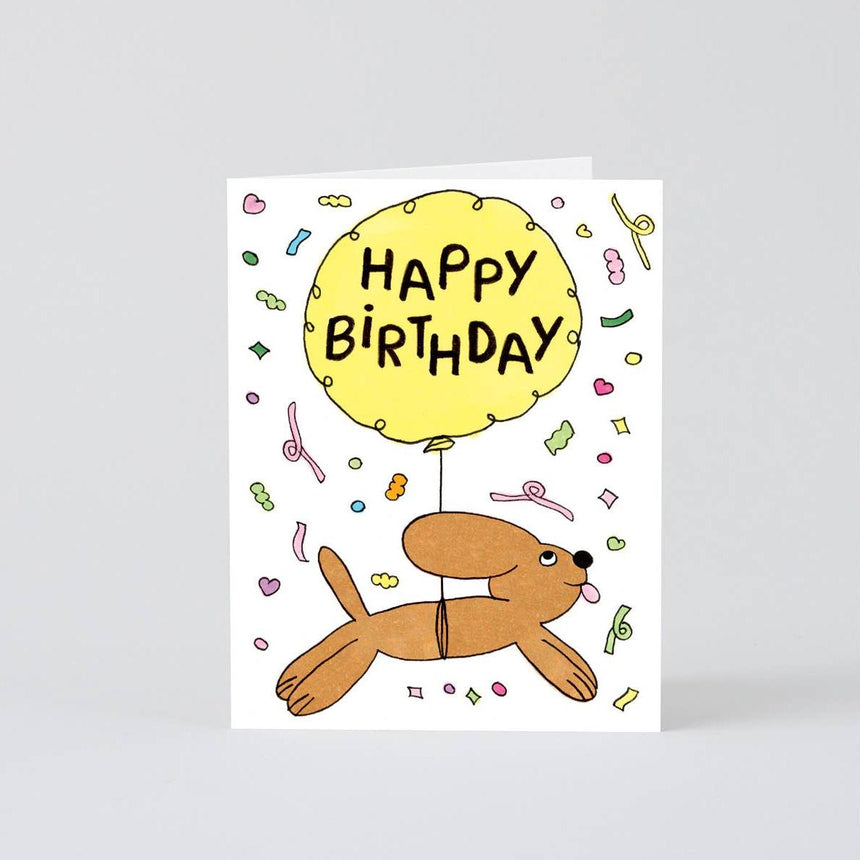Wrap - Happy Birthday Dog & Balloon card | Scout & Co