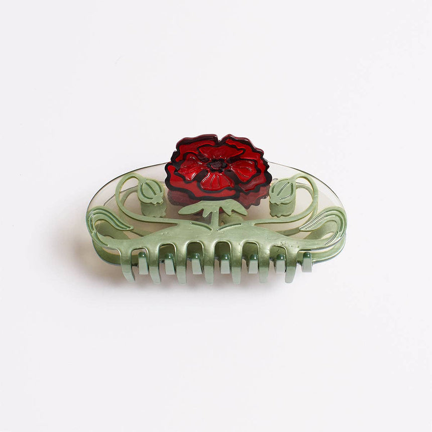 Winona Irene - Wild Poppy hair claw clip | Scout & Co