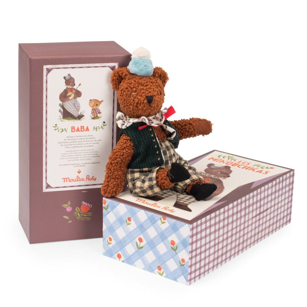 Moulin Roty - Les Minouchkas - Baba the bear soft toy | Scout & Co