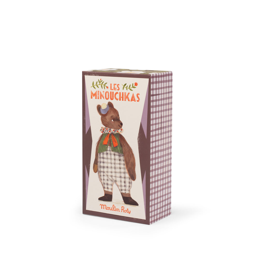 Moulin Roty - Les Minouchkas - Baba the bear soft toy | Scout & Co