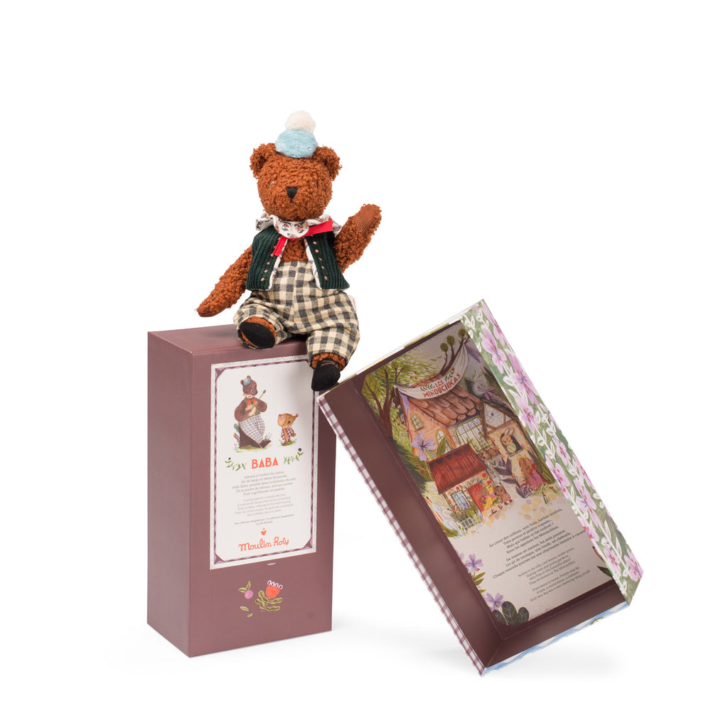 Moulin Roty - Les Minouchkas - Baba the bear soft toy | Scout & Co