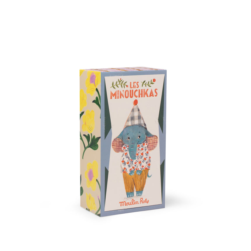 Moulin Roty - Les Minouchkas - Pablo the elephant soft toy | Scout & Co