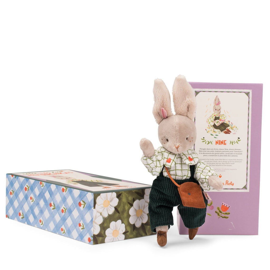 Moulin Roty - Les Minouchkas - Nine the rabbit soft toy | Scout & Co