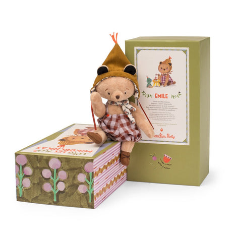 Moulin Roty - Les Minouchkas - Emile the bear soft toy | Scout & Co