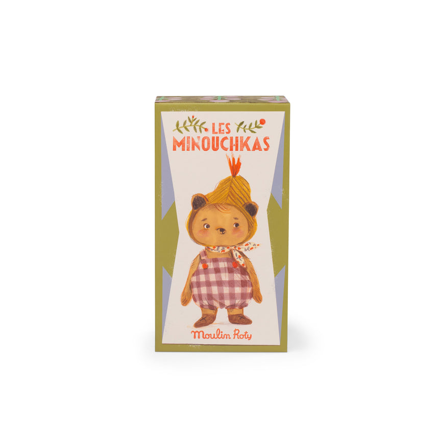 Moulin Roty - Les Minouchkas - Emile the bear soft toy | Scout & Co