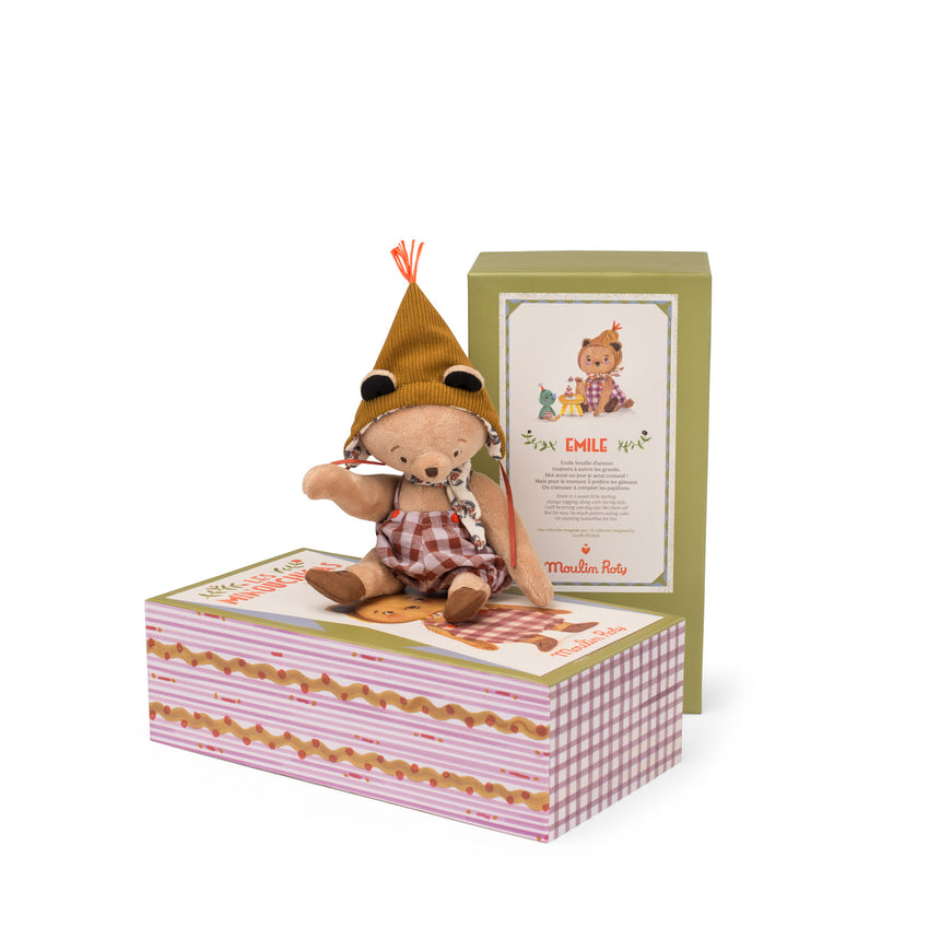 Moulin Roty - Les Minouchkas - Emile the bear soft toy | Scout & Co