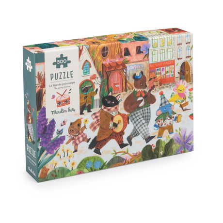 Moulin Roty - La Fete du Printemps 500-piece jigsaw puzzle | Scout & Co